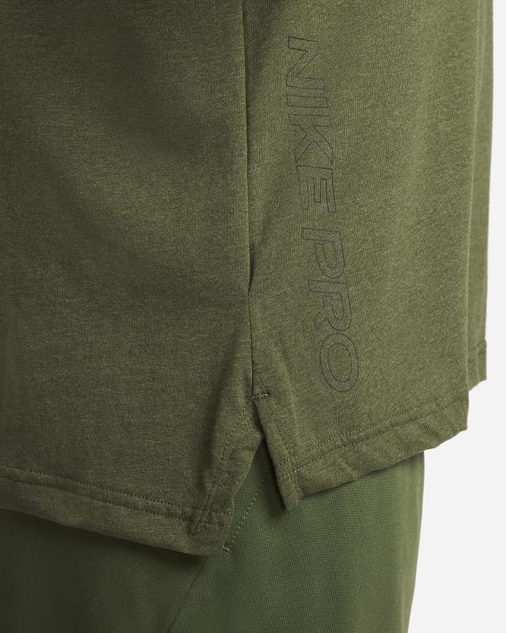 Camiseta Nike Pro Dri-FIT Short-Sleeve Top Hombre Verde Negras | ITVKF-3418