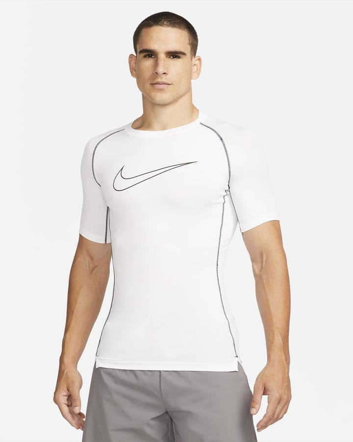 Camiseta Nike Pro Dri-FIT Tight Fit Short-Sleeve Top Hombre Blancas Negras | FZEVJ-5947