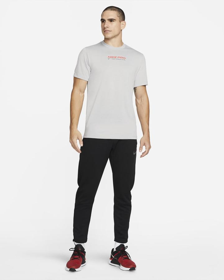 Camiseta Nike Pro Dri-FIT Training Hombre Gris Claro | BGOTV-7019