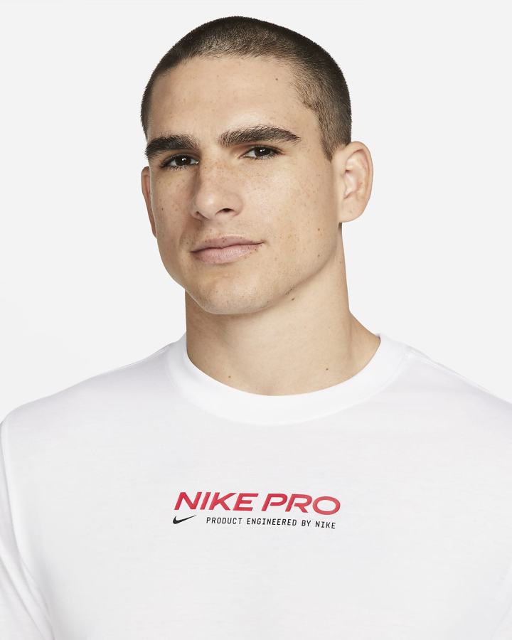 Camiseta Nike Pro Dri-FIT Training Hombre Blancas | VIJWO-3675