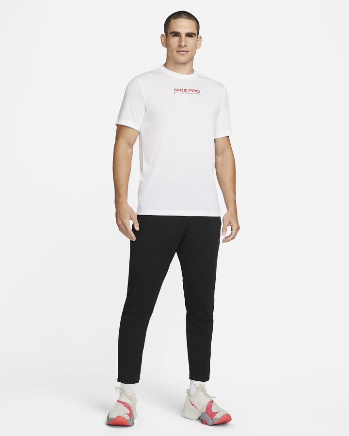Camiseta Nike Pro Dri-FIT Training Hombre Blancas | VIJWO-3675