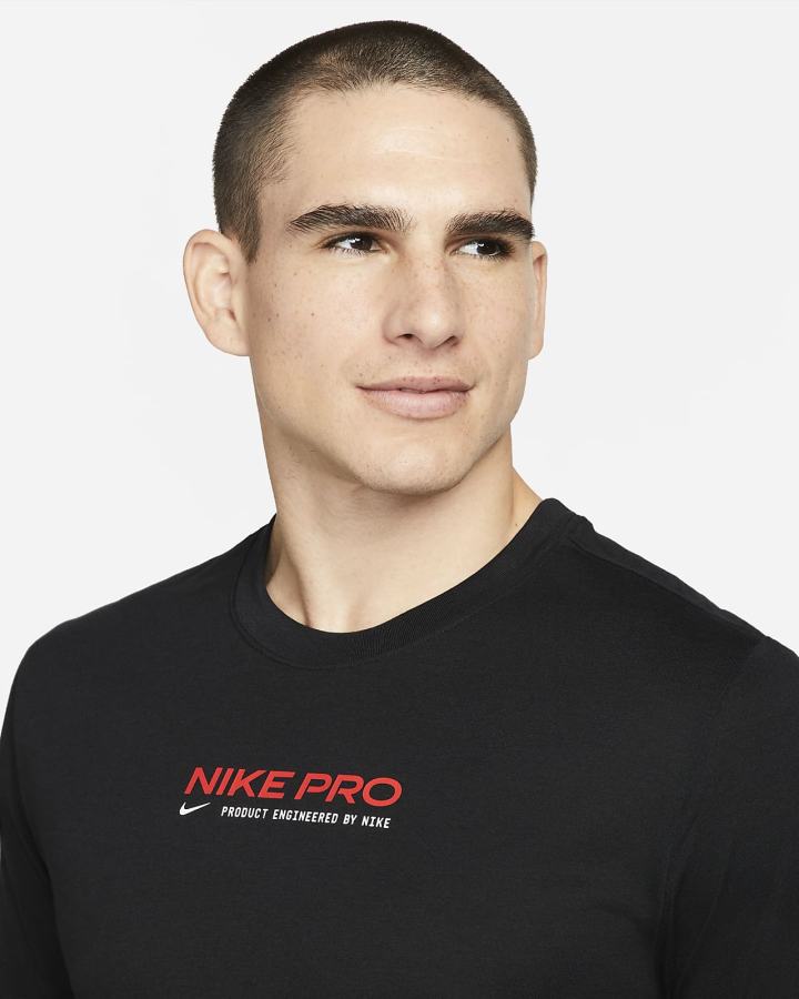 Camiseta Nike Pro Dri-FIT Training Hombre Negras | WGTDJ-9520