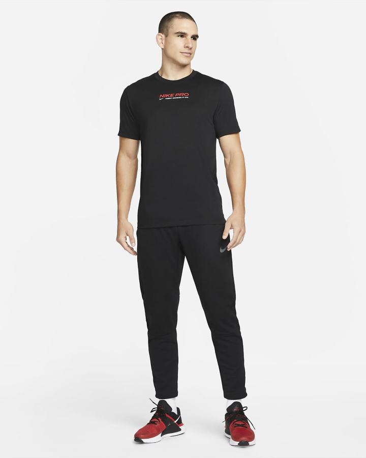 Camiseta Nike Pro Dri-FIT Training Hombre Negras | WGTDJ-9520