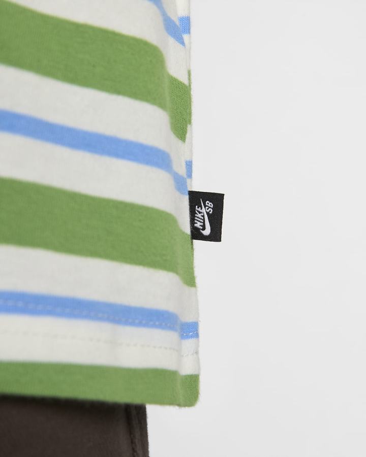 Camiseta Nike SB A Rayas Skate Hombre Azules | NQOFP-2059