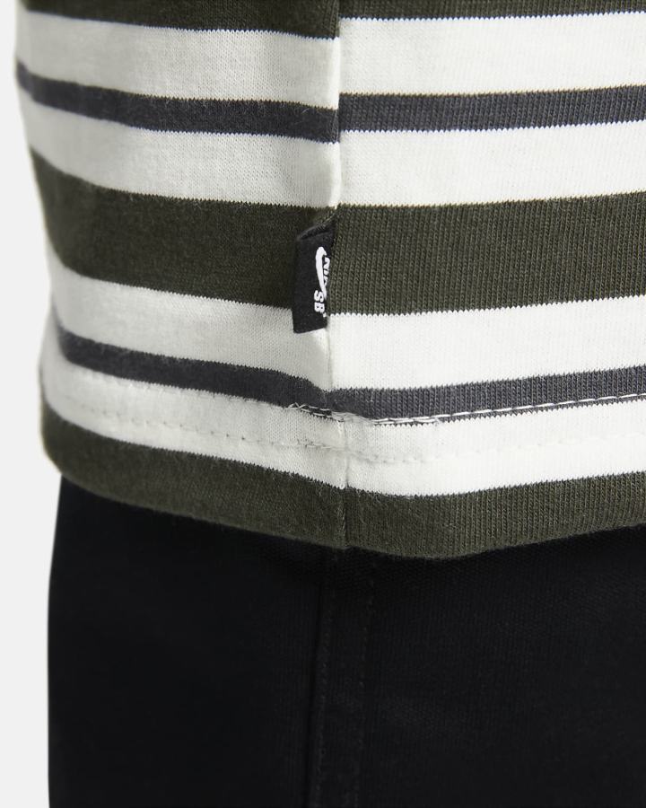 Camiseta Nike SB A Rayas Skate Hombre Gris Oscuro | SHEJM-6789