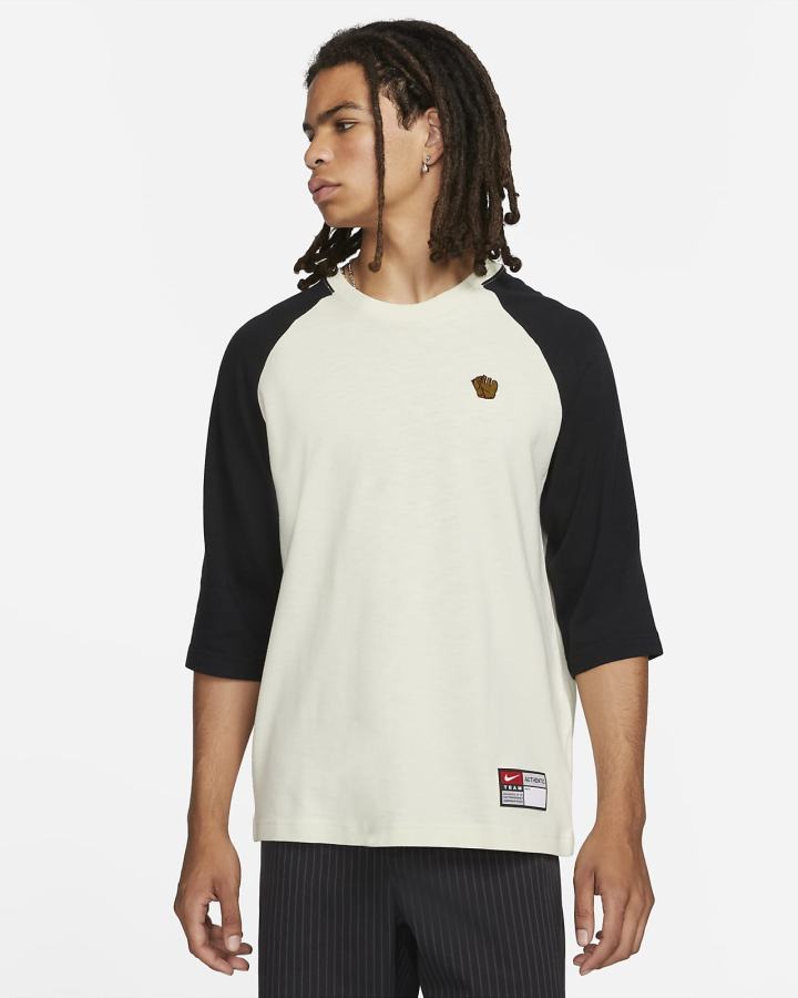 Camiseta Nike SB Raglan Skate Hombre Negras | IVQJZ-2173