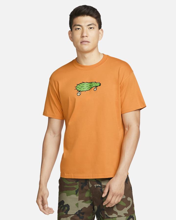 Camiseta Nike SB Skate Hombre Amarillo Oscuro | KZJMI-6019