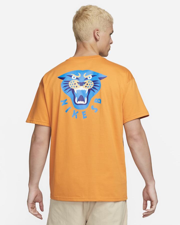 Camiseta Nike SB Skate Hombre Amarillo Oscuro | LYWHV-0657