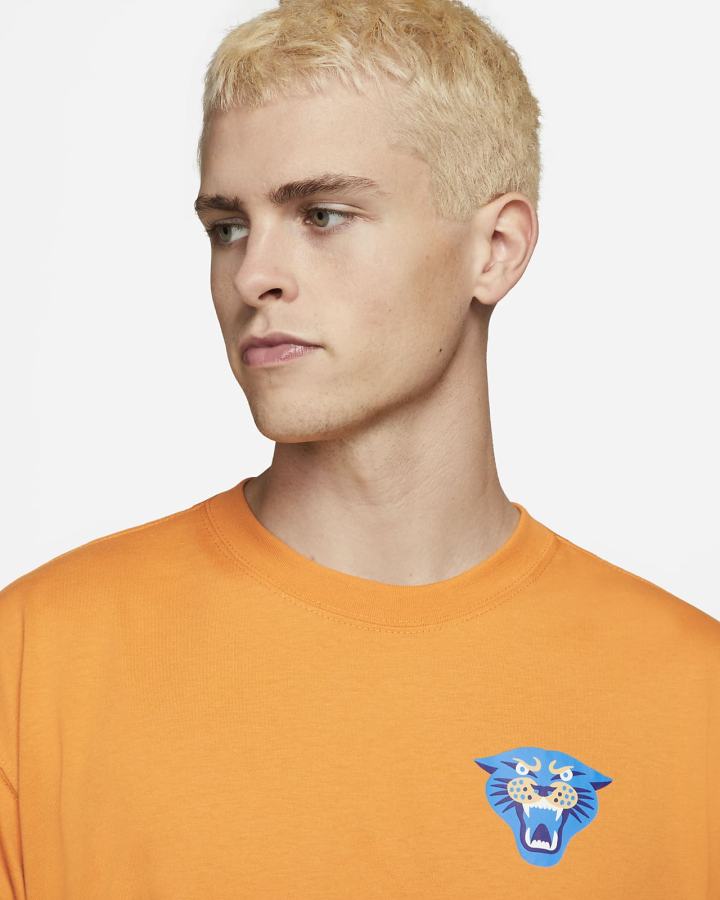 Camiseta Nike SB Skate Hombre Amarillo Oscuro | LYWHV-0657