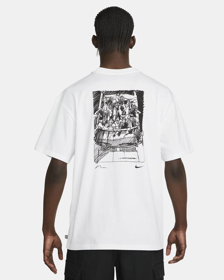 Camiseta Nike SB Skate Hombre Blancas | AFLDE-5264