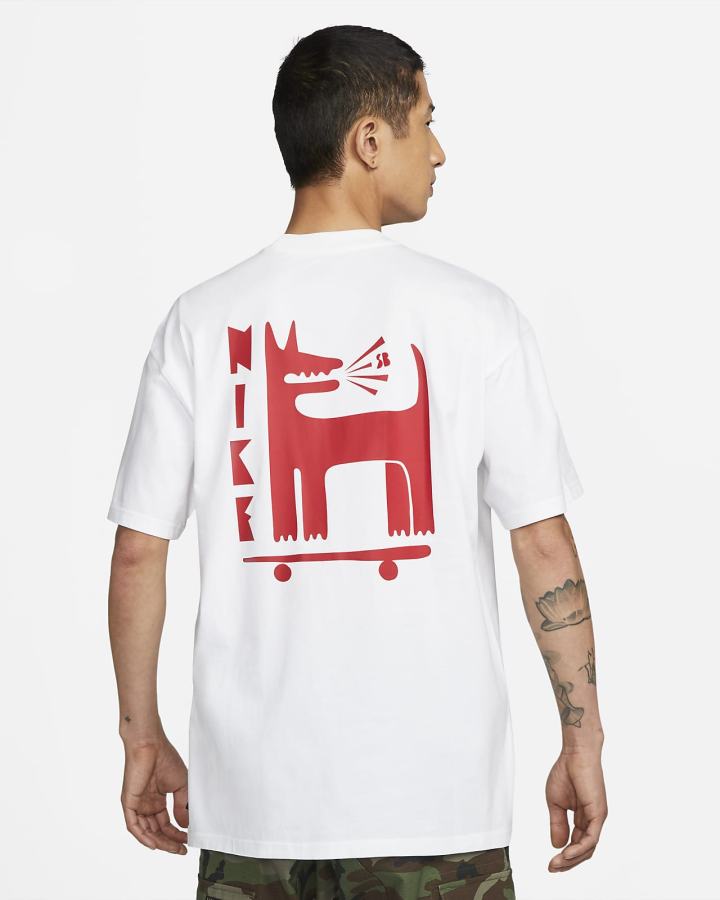 Camiseta Nike SB Skate Hombre Blancas | MJTID-9230