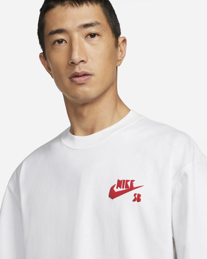 Camiseta Nike SB Skate Hombre Blancas | MJTID-9230