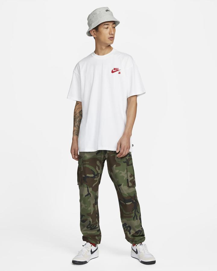 Camiseta Nike SB Skate Hombre Blancas | MJTID-9230