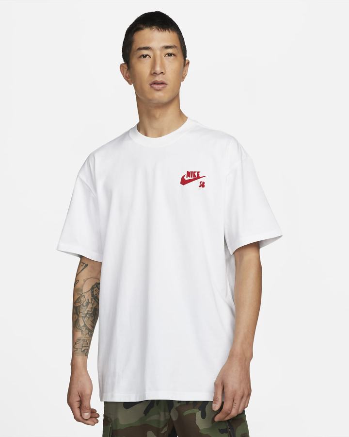 Camiseta Nike SB Skate Hombre Blancas | MJTID-9230