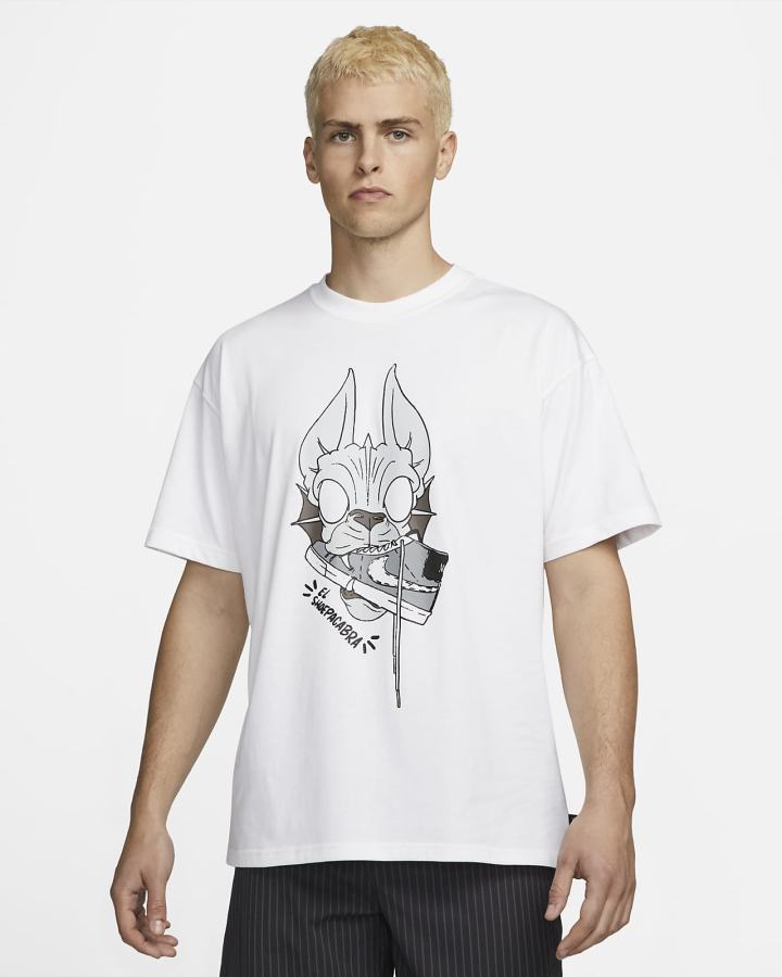 Camiseta Nike SB Skate Hombre Blancas | QZWML-5207