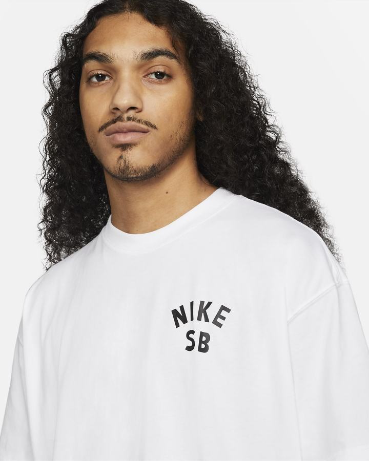 Camiseta Nike SB Skate Hombre Blancas | ZKTHO-4109