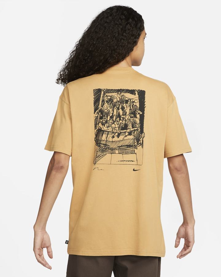 Camiseta Nike SB Skate Hombre Doradas | IYFHG-4185