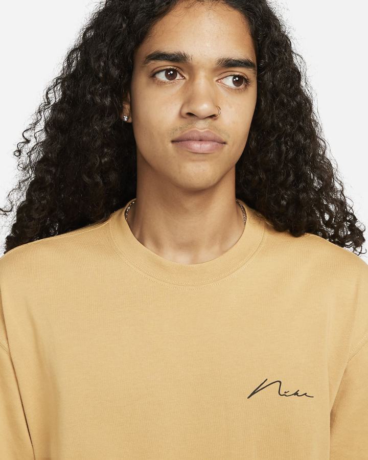 Camiseta Nike SB Skate Hombre Doradas | IYFHG-4185