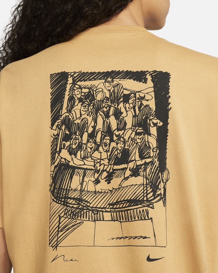 Camiseta Nike SB Skate Hombre Doradas | IYFHG-4185