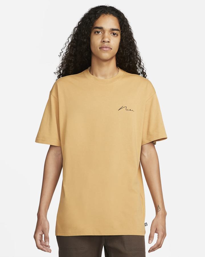 Camiseta Nike SB Skate Hombre Doradas | IYFHG-4185