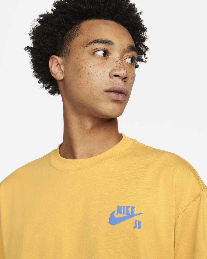 Camiseta Nike SB Skate Hombre Doradas | PNDMK-7149