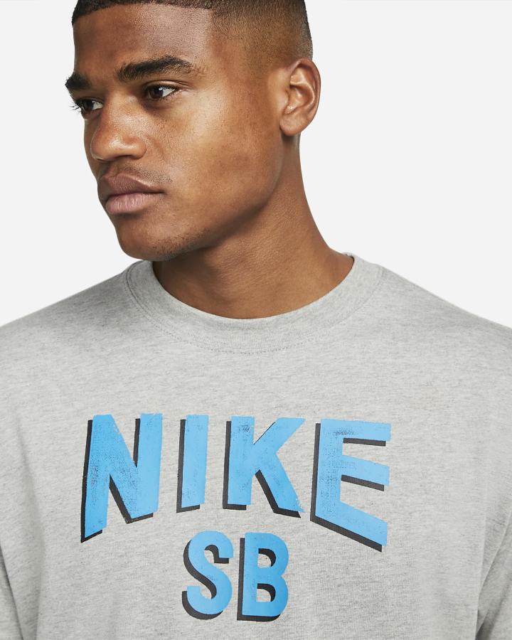 Camiseta Nike SB Skate Hombre Gris Oscuro | JKZQY-2694