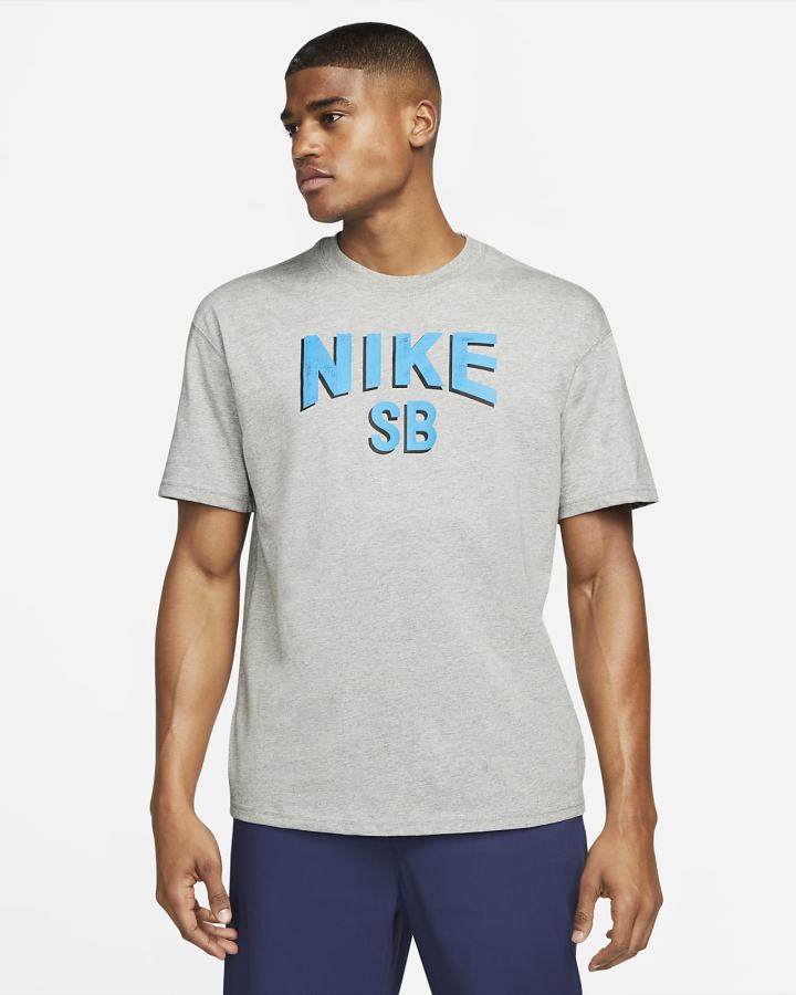 Camiseta Nike SB Skate Hombre Gris Oscuro | JKZQY-2694