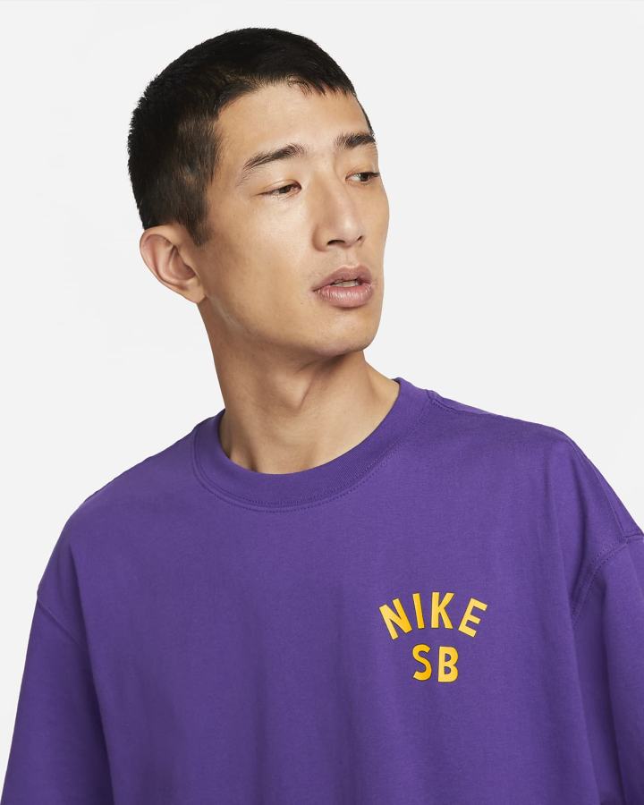 Camiseta Nike SB Skate Hombre Moradas | MKNAI-1458
