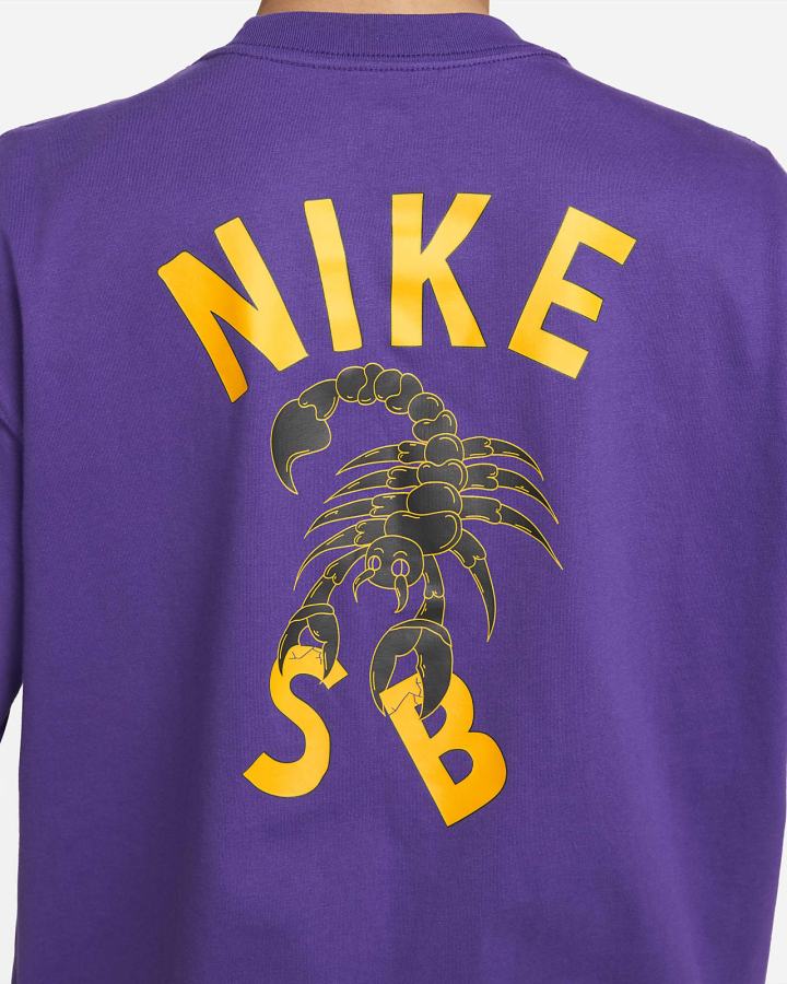Camiseta Nike SB Skate Hombre Moradas | MKNAI-1458