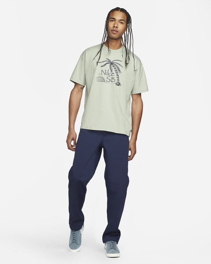 Camiseta Nike SB Skate Hombre Verde | UTKMX-9267