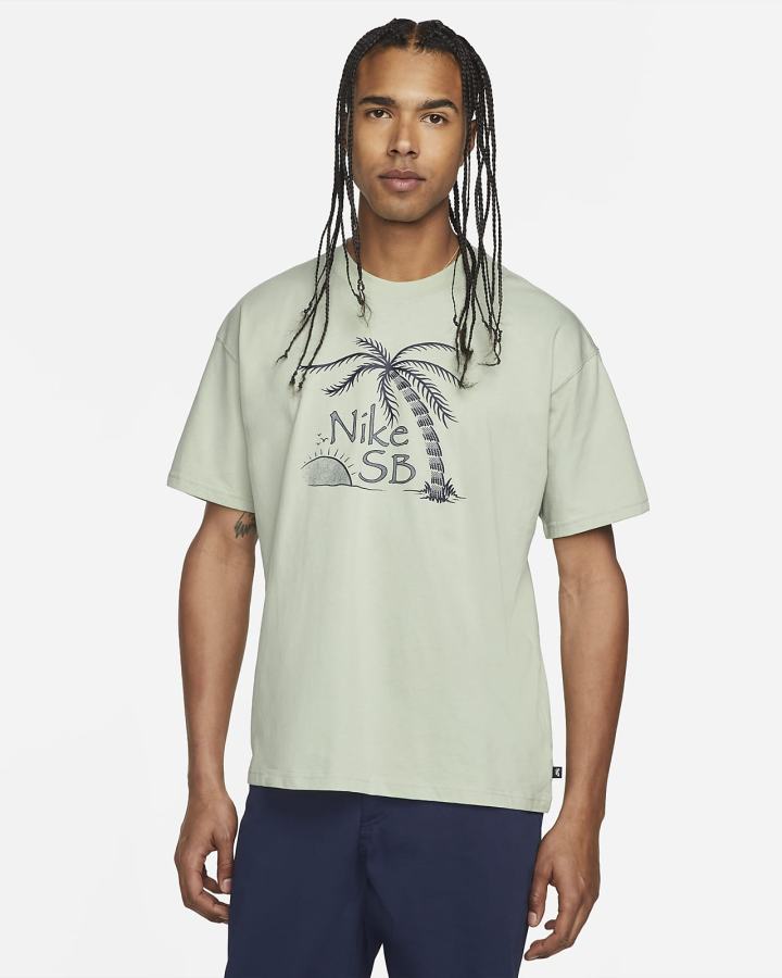 Camiseta Nike SB Skate Hombre Verde | UTKMX-9267