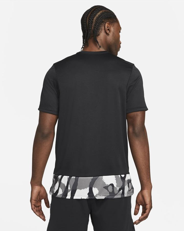 Camiseta Nike Sport Clash Training Top Hombre Negras Blancas | LQGTH-2758