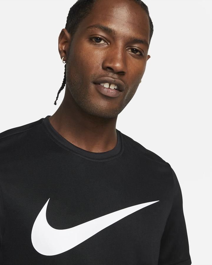 Camiseta Nike Sport Clash Training Top Hombre Negras Blancas | LQGTH-2758