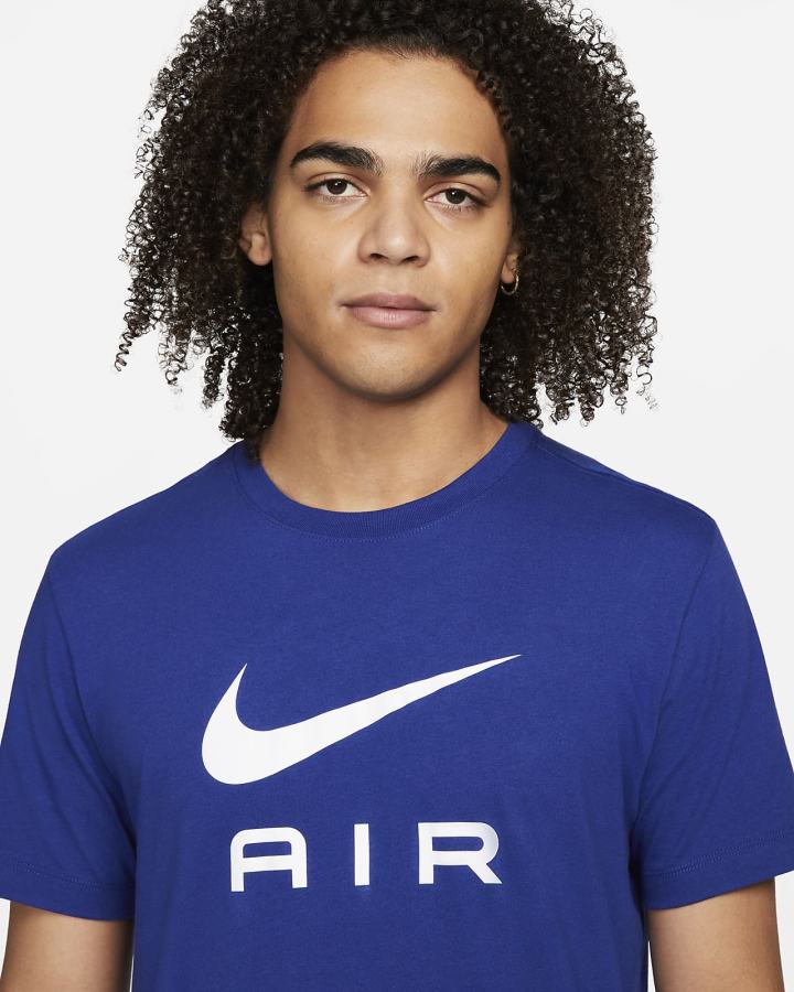 Camiseta Nike Sportswear Air Hombre Azul Real Oscuro Azules | HANBQ-6190