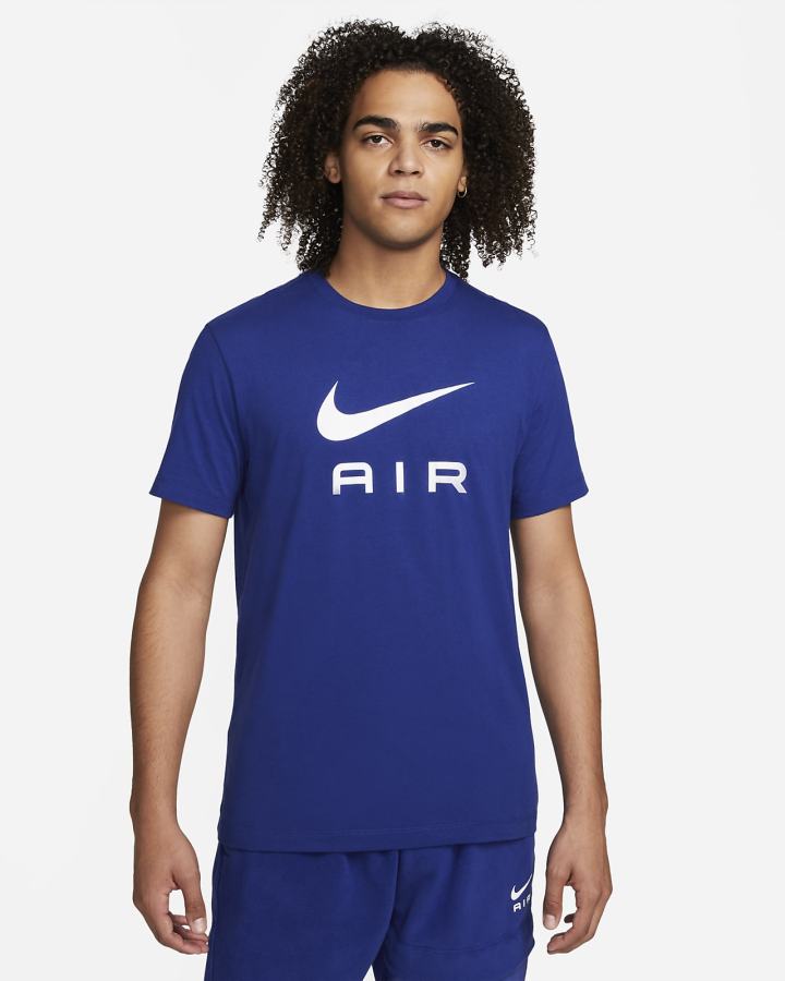 Camiseta Nike Sportswear Air Hombre Azul Real Oscuro Azules | HANBQ-6190