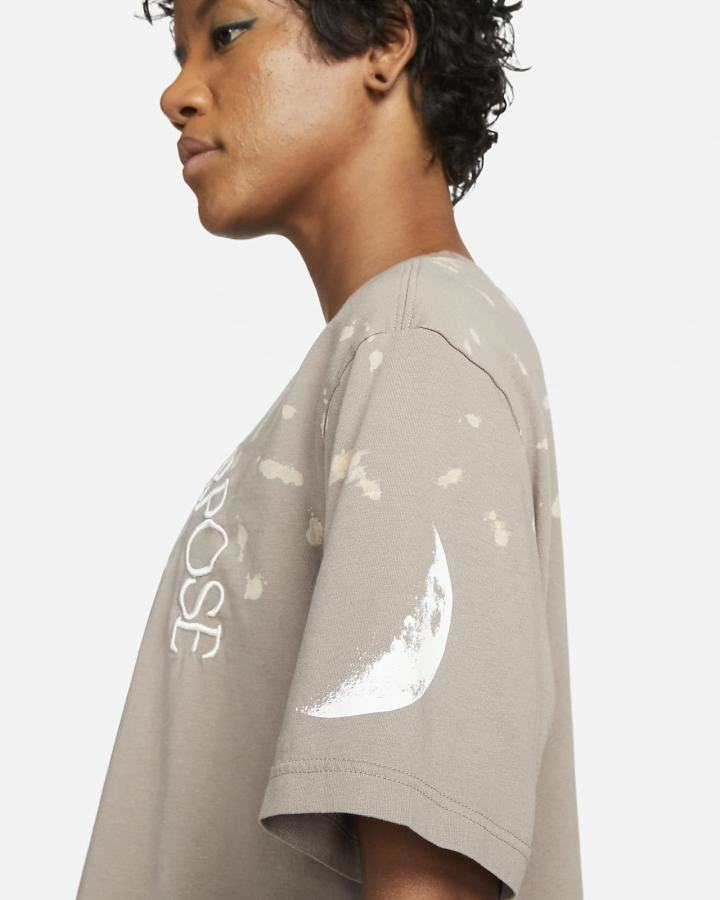 Camiseta Nike Sportswear Boxy (Plus Size) Mujer Kaki | DFPVK-9526