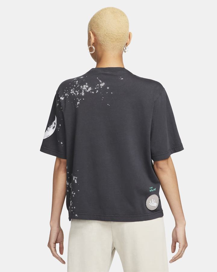 Camiseta Nike Sportswear Boxy (Plus Size) Mujer Negras | NKBWI-7480