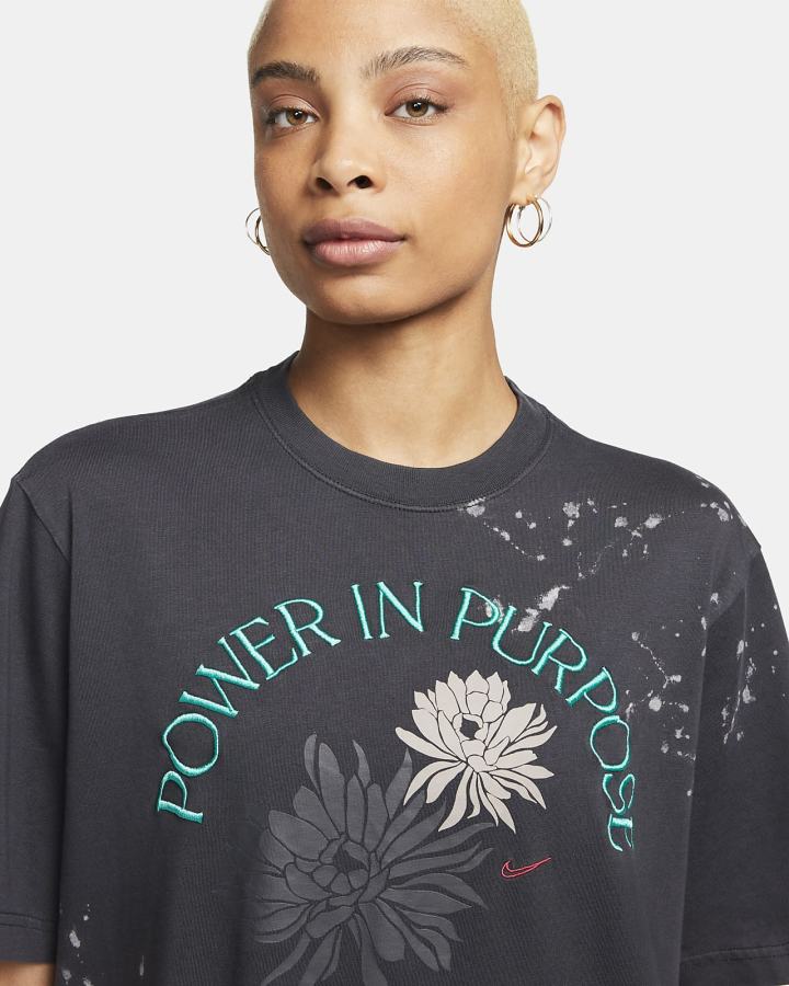 Camiseta Nike Sportswear Boxy (Plus Size) Mujer Negras | NKBWI-7480
