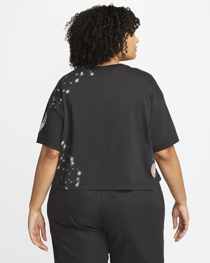 Camiseta Nike Sportswear Boxy (Plus Size) Mujer Negras | YPBOQ-7218
