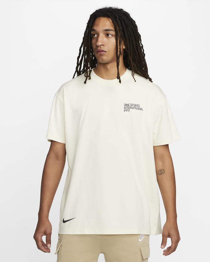 Camiseta Nike Sportswear Circa Estampadas Hombre Blancas | RAFWG-1264