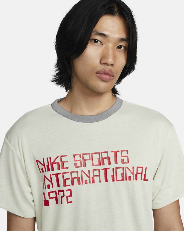 Camiseta Nike Sportswear Circa Short-Sleeve Top Hombre Gris Rojas Claro | KGYLS-0185