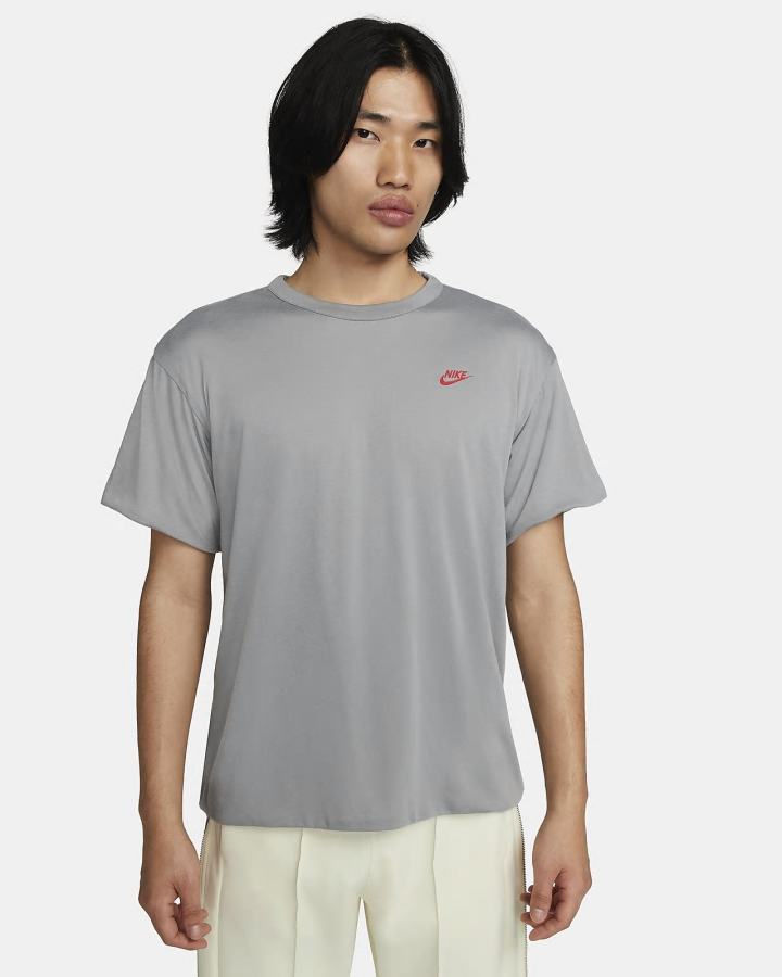 Camiseta Nike Sportswear Circa Short-Sleeve Top Hombre Gris Rojas Claro | KGYLS-0185