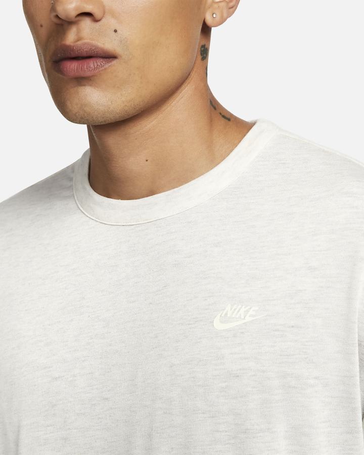 Camiseta Nike Sportswear Circa Short-Sleeve Top Hombre Beige Azul Marino | OESFD-6705