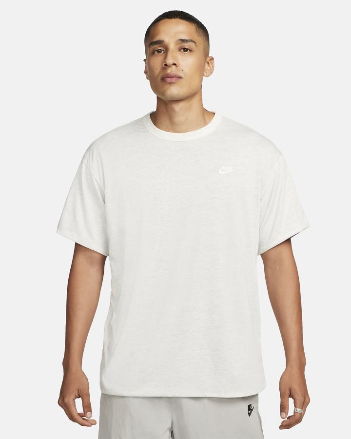 Camiseta Nike Sportswear Circa Short-Sleeve Top Hombre Beige Azul Marino | OESFD-6705