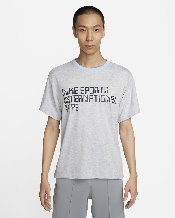 Camiseta Nike Sportswear Circa Short-Sleeve Top Hombre Azul Real Gris Azul Marino | OYQSW-3761
