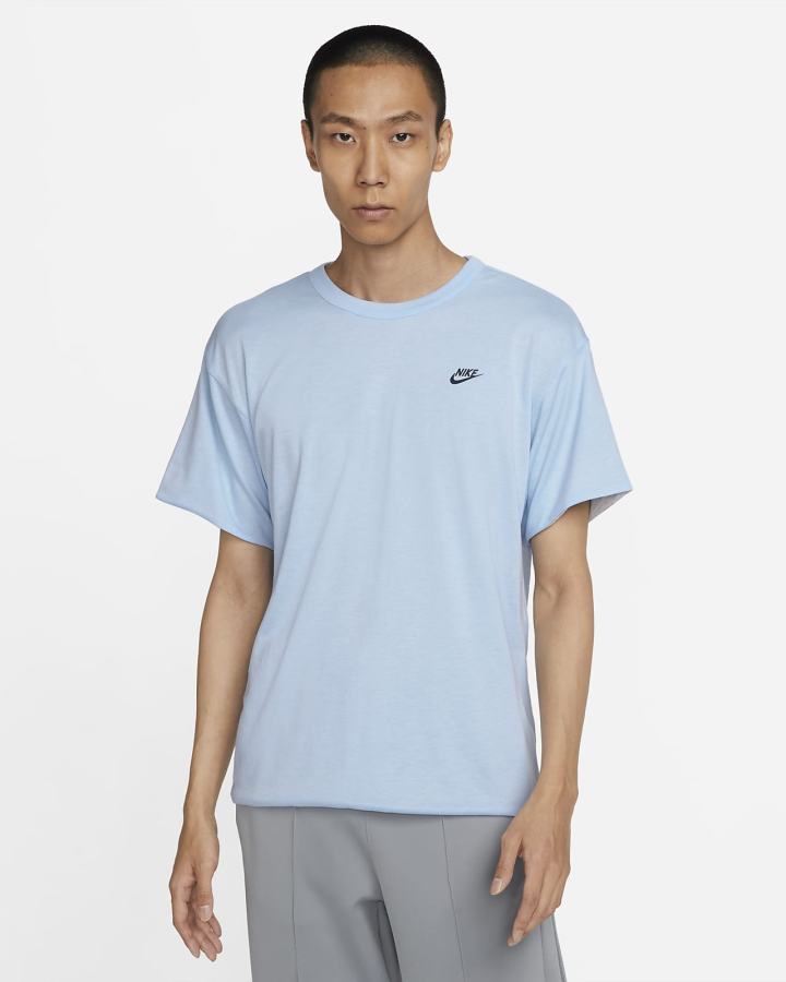 Camiseta Nike Sportswear Circa Short-Sleeve Top Hombre Azul Real Gris Azul Marino | OYQSW-3761