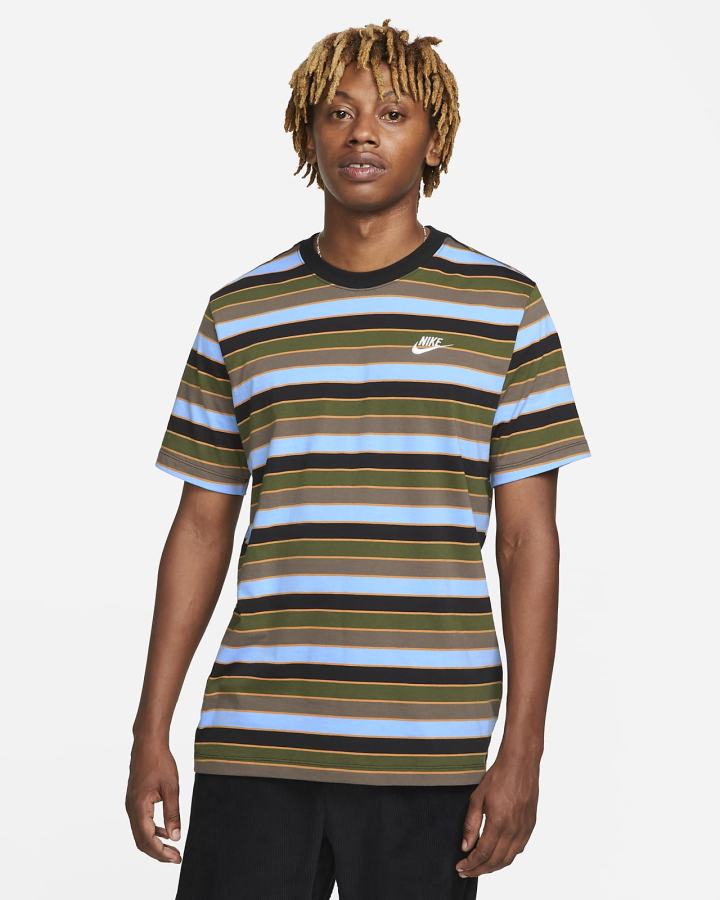 Camiseta Nike Sportswear Club Hombre Azules Oscuro | KJBTD-5672