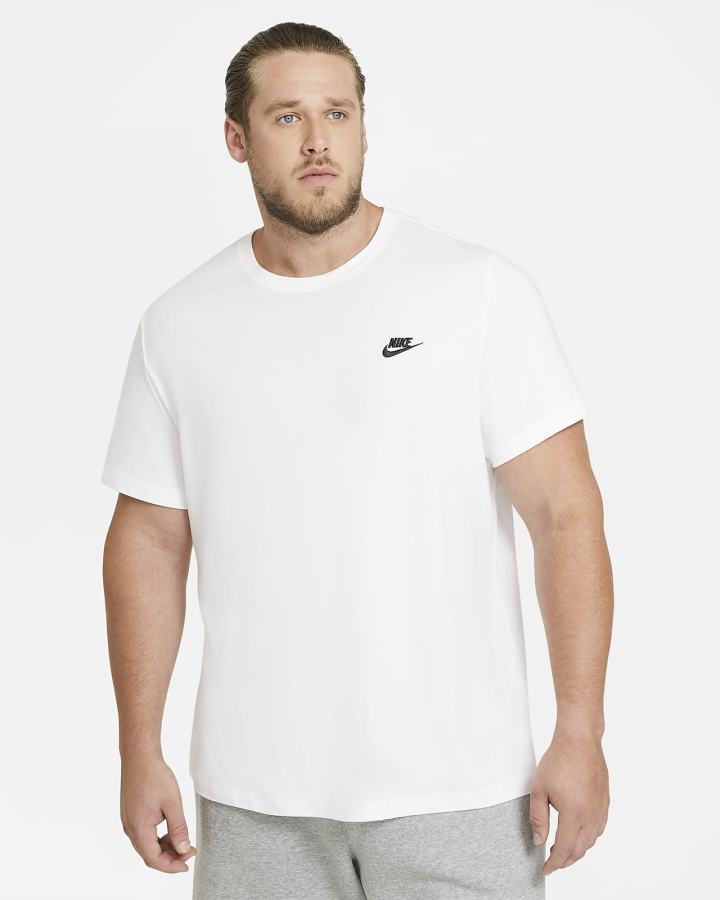 Camiseta Nike Sportswear Club Hombre Blancas Negras | RSULQ-7281