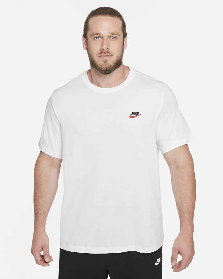 Camiseta Nike Sportswear Club Hombre Blancas Negras Rojas | ZYTBP-5068