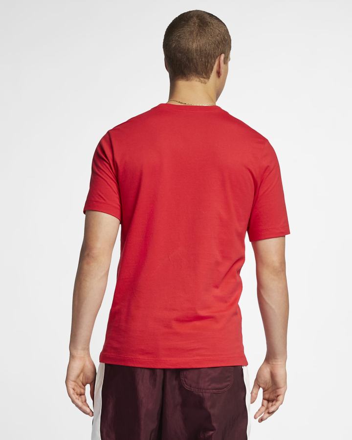 Camiseta Nike Sportswear Club Hombre Rojas Blancas | YPSON-9516